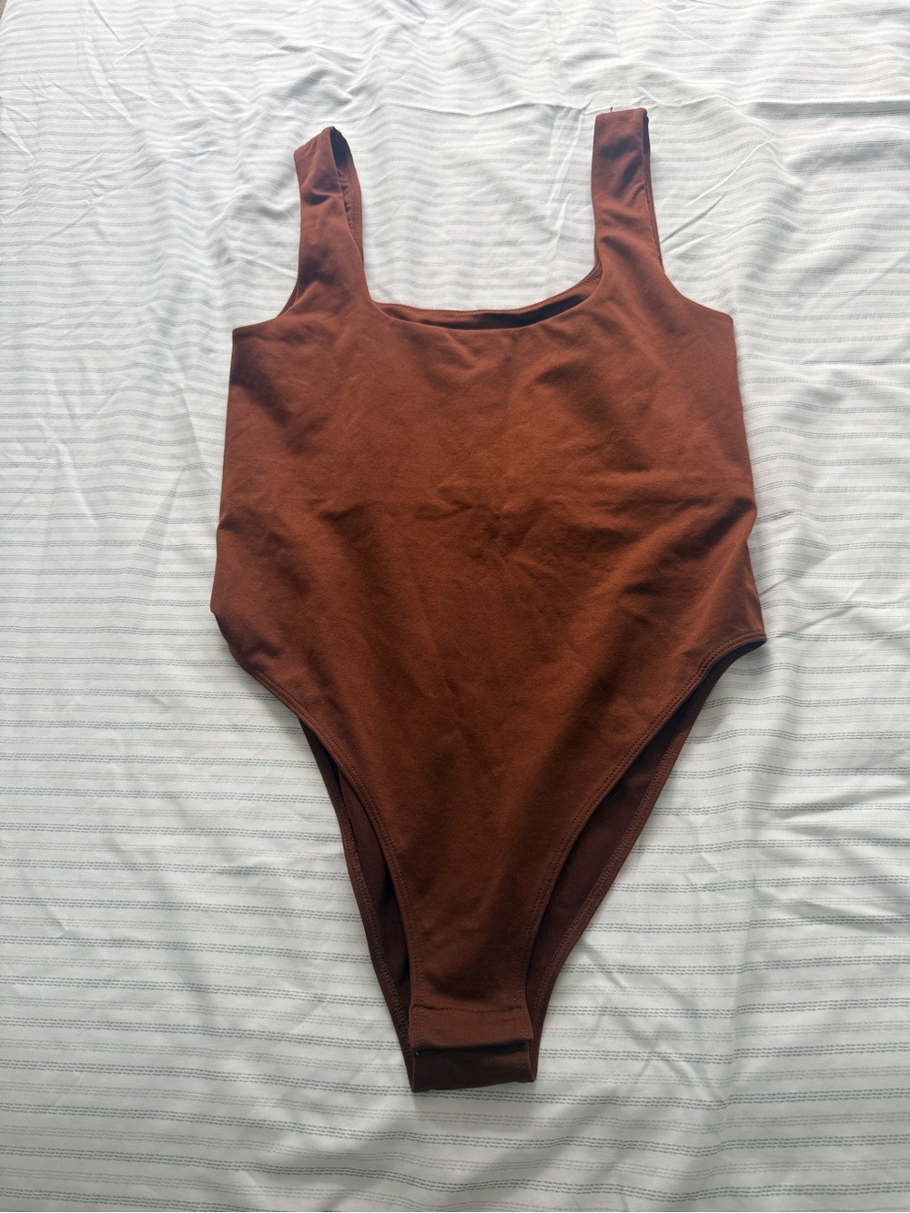 Target Women's Brown Scoop Neck Bodysuit Never Worn